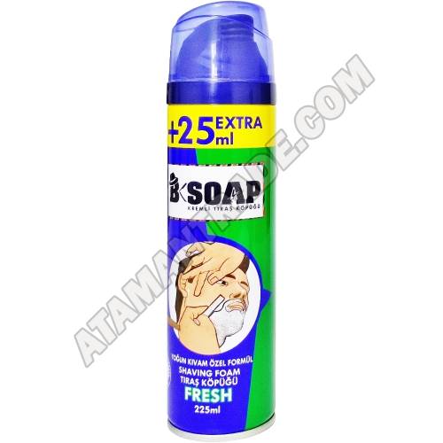 B SOAP Fresh Kremli Tıraş Köpüğü 225 ml - 0