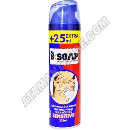 B SOAP Sensitive Kremli Tıraş Köpüğü 225 ml