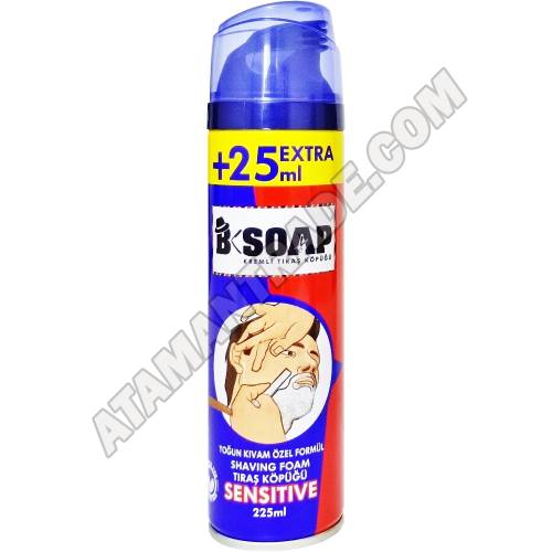B SOAP Sensitive Kremli Tıraş Köpüğü 225 ml - 0