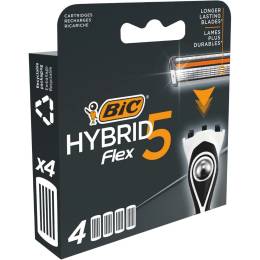 Bic Hybrid Flex 5 Tıraş Bıçağı 4'lü Yedek Başlık