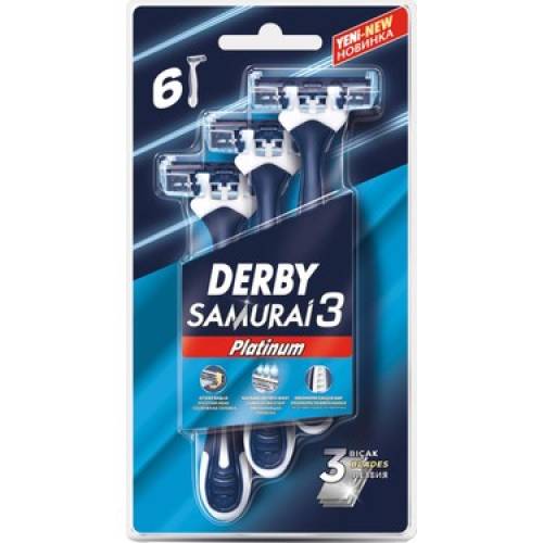Derby Samurai3 6'li Kullan-At Tıraş Bıçağı - 0