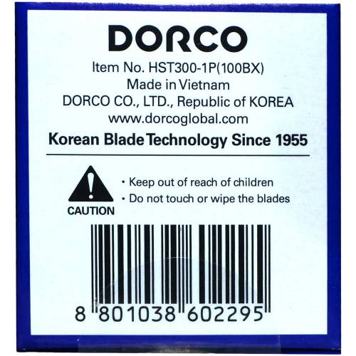 Dorco Tek Taraflı Ustura Jileti 1 Paket 100 Adet Berber Tıraş Bıçağı - 1