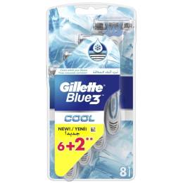 Gillette Blue3 Cool Tıraş Bıçağı 6+2 li Paket