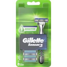 Gillette Sensor3 Sensitive Tıraş Bıçağı 6 Yedekli