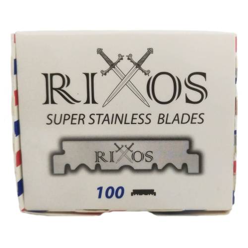 Rixos Super Stainless Berber Ustura Tıraş Bıçağı 1 Paket/100 Adet Yarım Jilet - 0