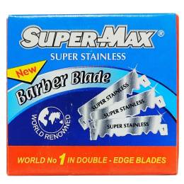 Supermax Tek Taraflı Ustura Jileti 1 Paket 100 Adet Berber Tıraş Bıçağı