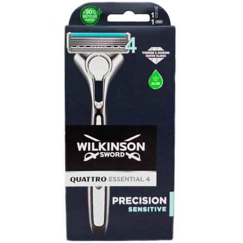 Wilkinson Sword Essential 4 Sensitive Tıraş Bıçağı 1 Sap 1 Yedek Başlık - 0