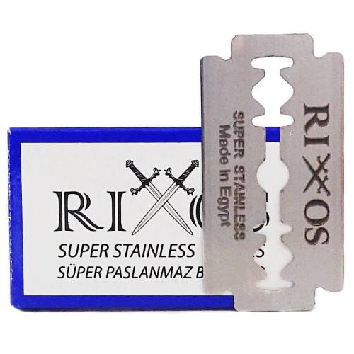 RIXOS Super Stainless Blades 1 Paket/100 Adet Tıraş Bıçağı - Tüm Jilet - 1