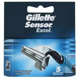 Gillette Sensor Excel Tıraş Bıçağı Yedek Başlık 5 Adet